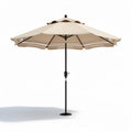 ombrellone da giardino in alluminio color beige con dimensioni di 250 x 250 x 240 cm